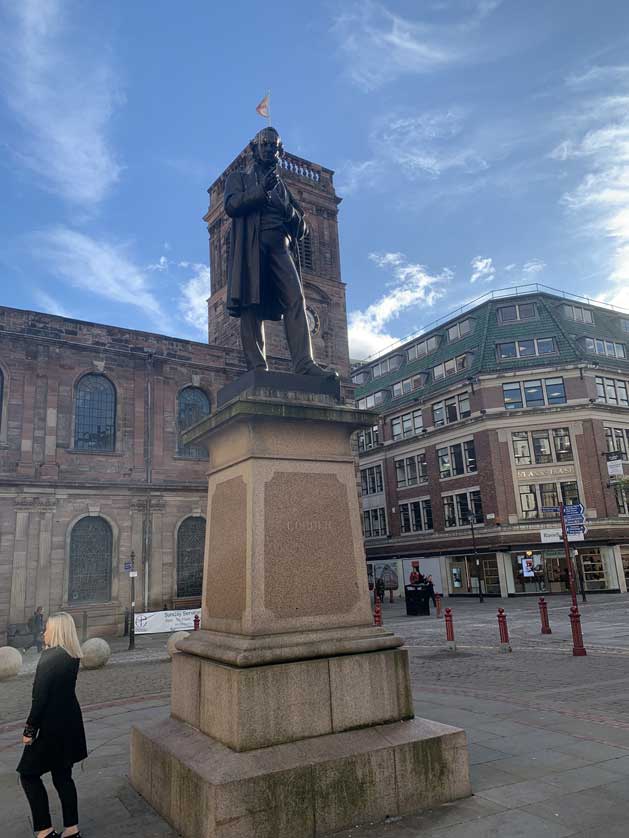 Richard Cobden statue.