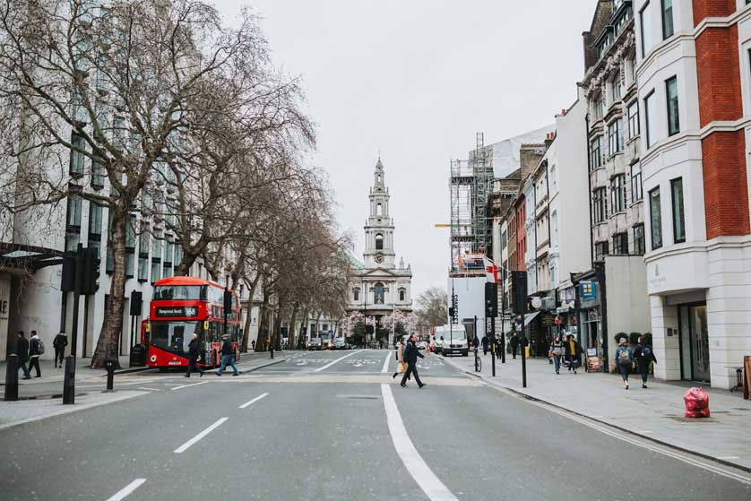 St Mary Le Strand, Westminster, London, UK.