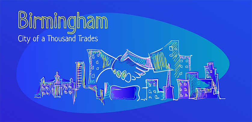 Birmingham's nickname is City of a Thousand Trades.