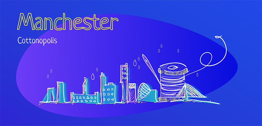 Manchester's nickname is Cottonopolis.