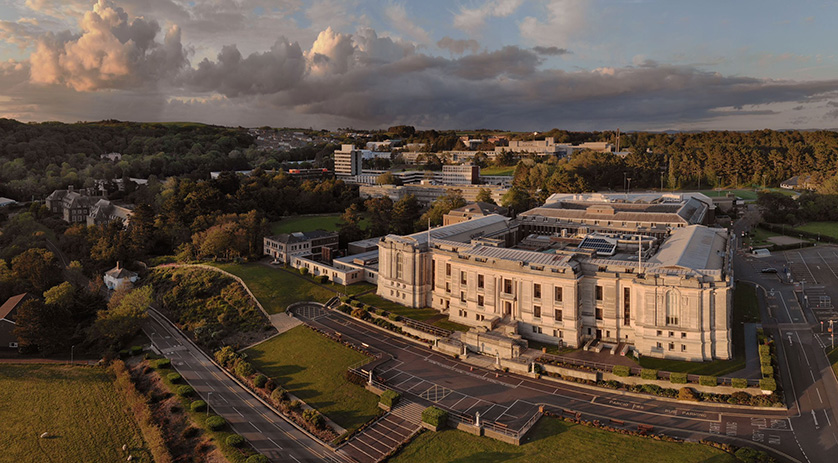 The National Library of Wales in Aberystwyth was established in 1907.