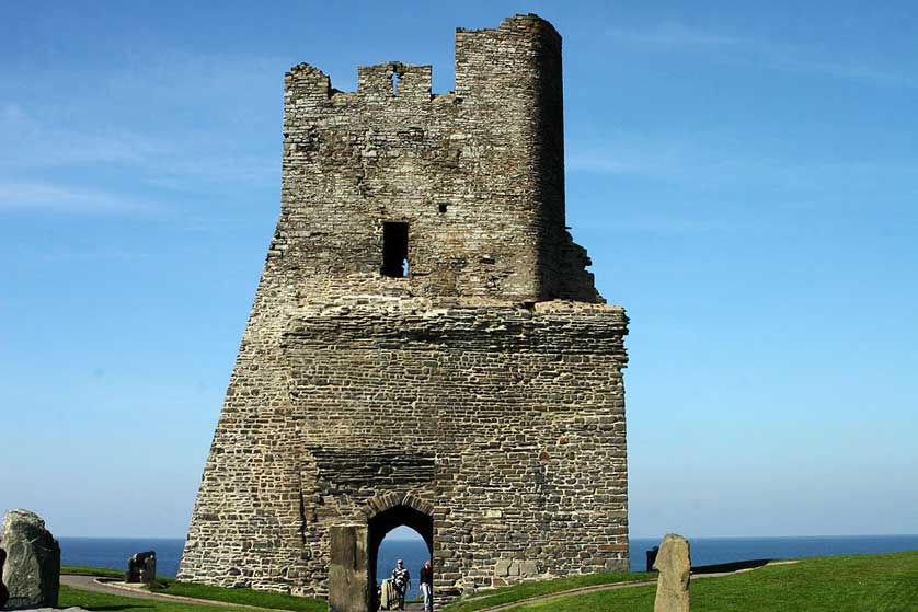 Aberystwyth Castle ruins.