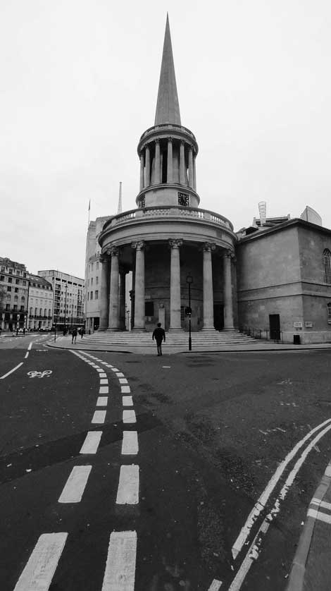 All Souls Church, Langham Place, London, UK.