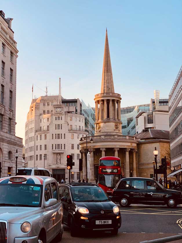 All Souls Church, Langham Place, London, UK.