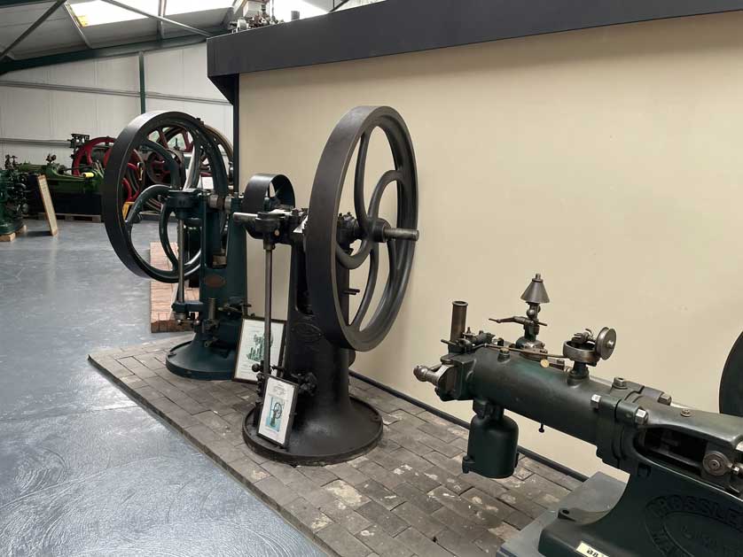 Some of the many engines of different types on display.