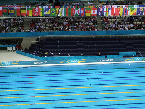 London Aquatics Centre during the 2012 Olympics.