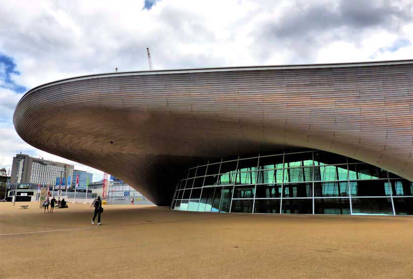 Organic curves at the London Aquatics Center built for the 2012 Olympics.