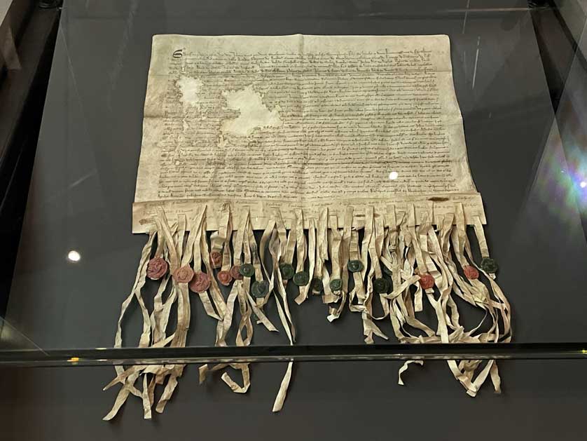 The abbey is associated with the historic Declaration of Arbroath.