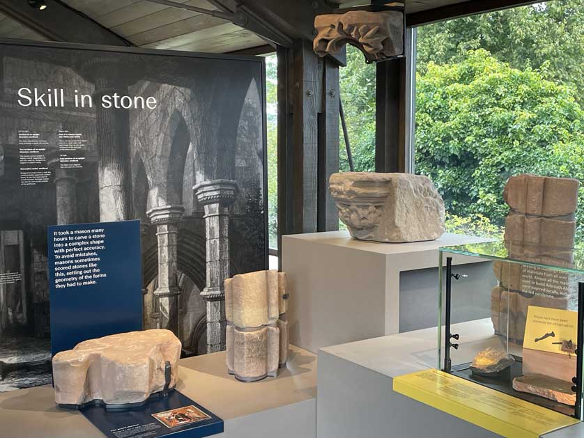 The Visitor Centre has exhibits on various aspects of the abbey and the lives of the monks who lived here.