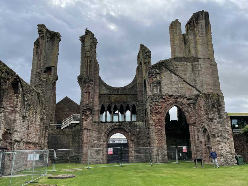 The abbey is now largely in ruins.