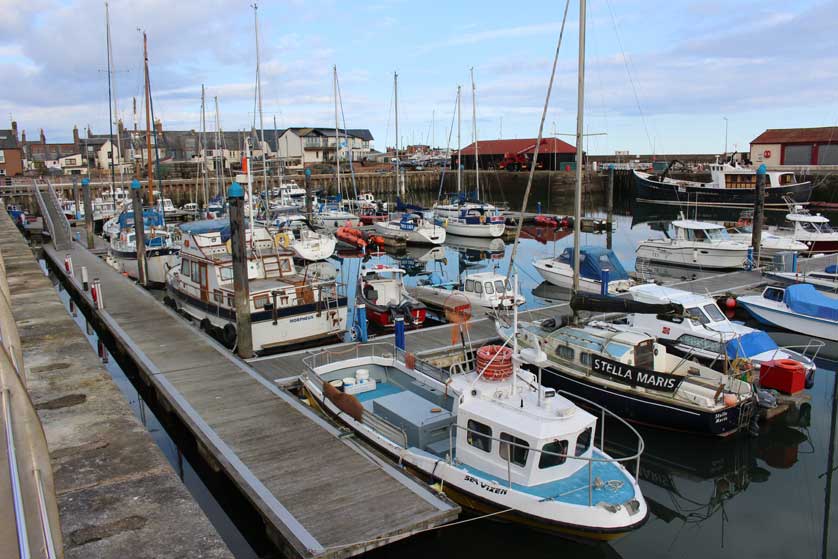The harbour is central to the town of Arbroath.
