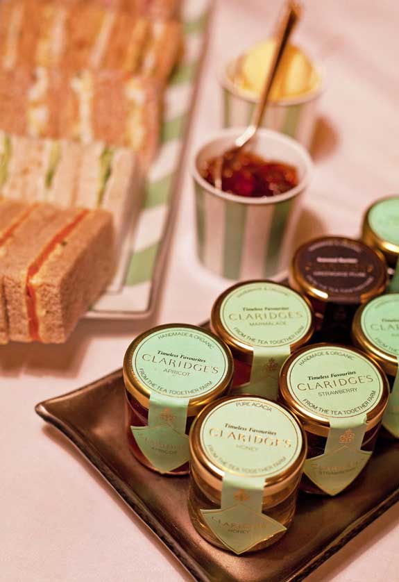 Afternoon Tea in Claridge's Foyer, London, UK