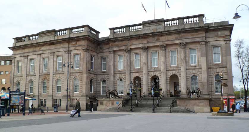 Ashton under Lyne Town Hall, UK.
