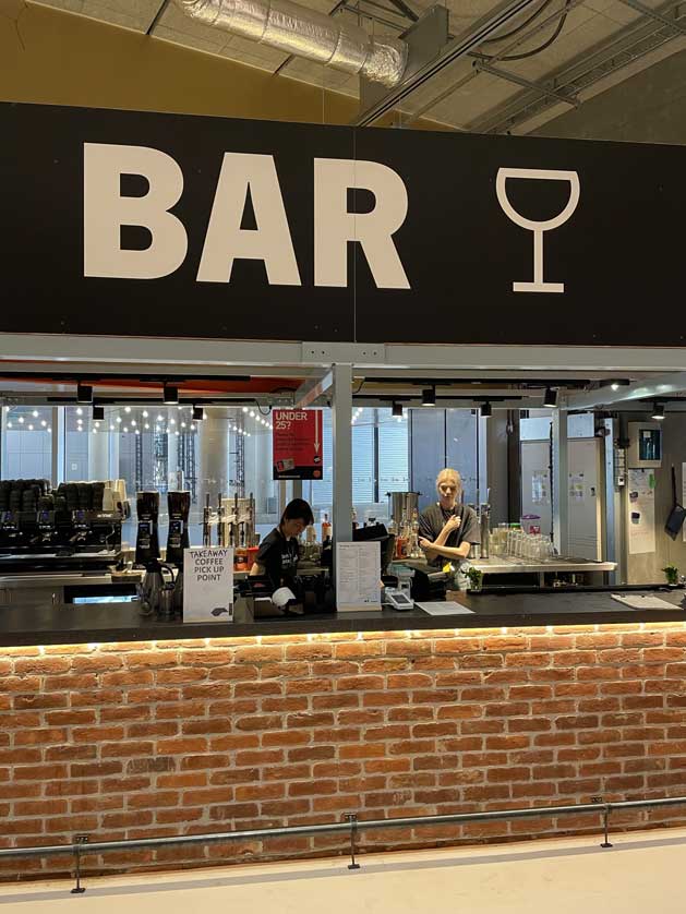 The Bar area.
