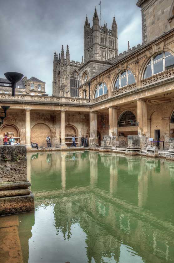 Roman Baths, Bath, England, UK.