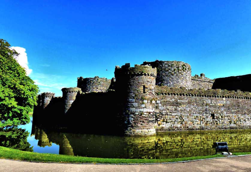 Beaumaris Castle on Anglesey, a World Heritage Site, Wales.