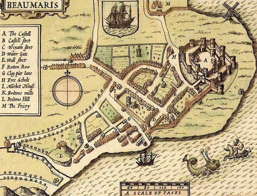 Beaumaris Castle, North Wales, UK.