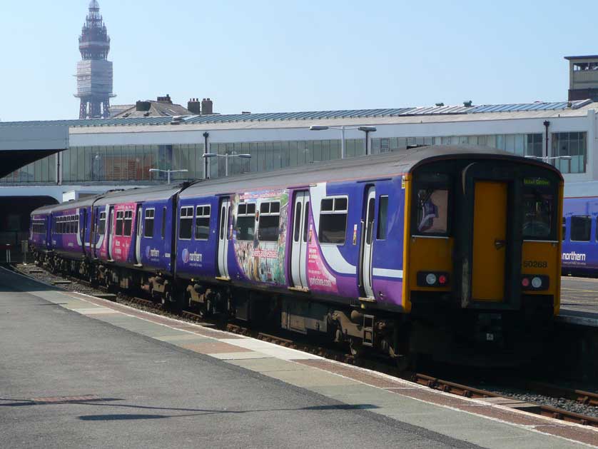 Blackpool North Station, Lancashire, UK.