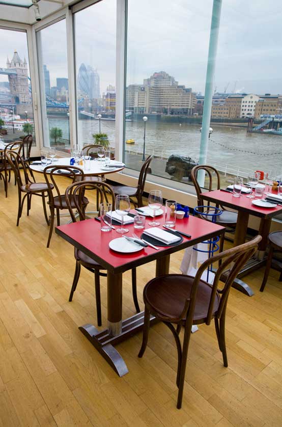 Blueprint Cafe, River Thames, London, UK