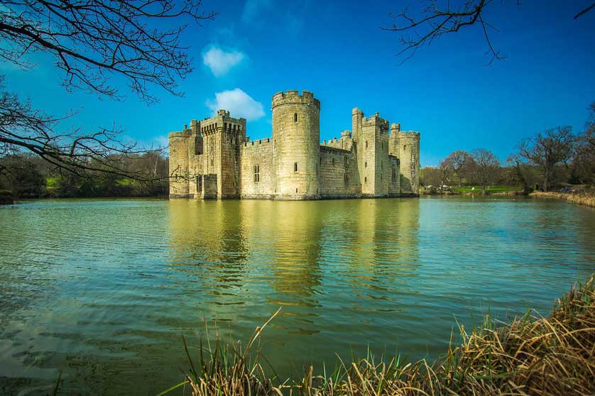 Bodiam Castle, Sussex, UK.