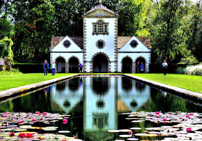 The Pin Mill is probably the most recognized feature of Bodnant Garden.