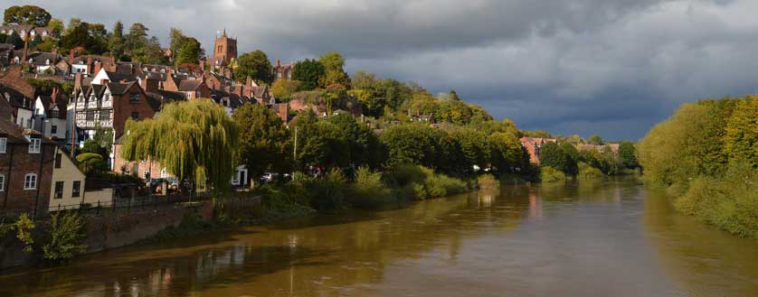 The River Severn in Bridgnorth, Shropshire.