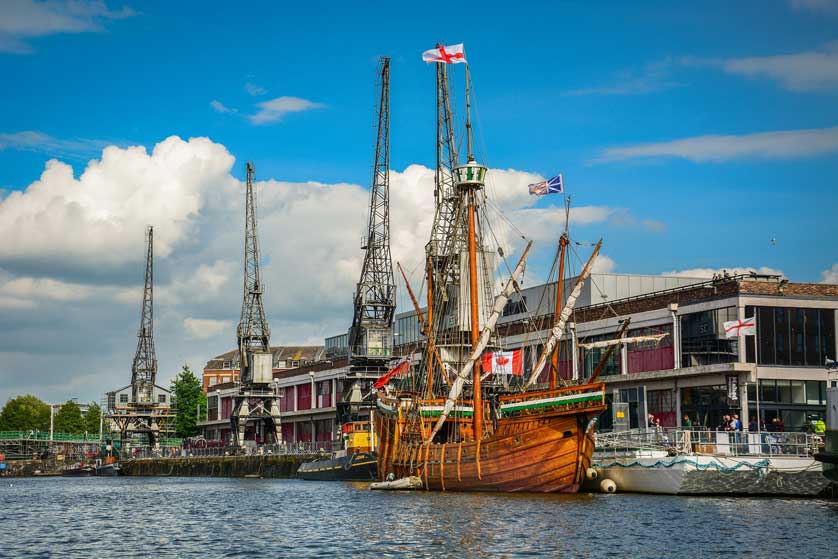 Bristol harbour, south west England