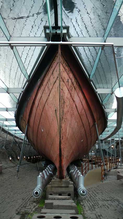 The hull of the S.S. Great Britain.