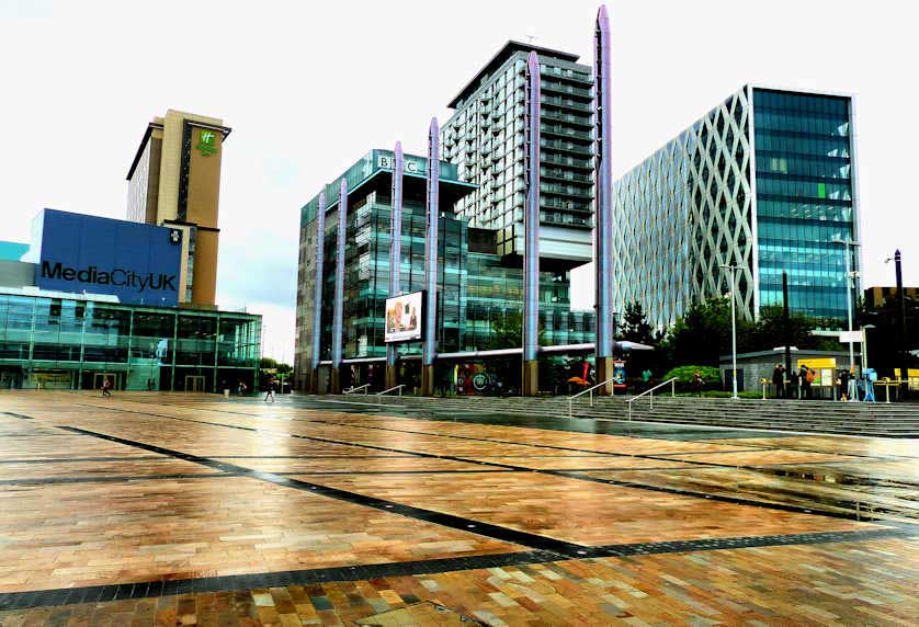 MediaCityUK Piazza, Manchester.