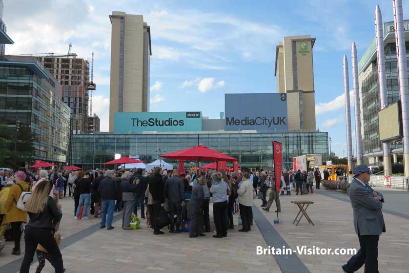 MediaCityUK Piazza, Manchester.