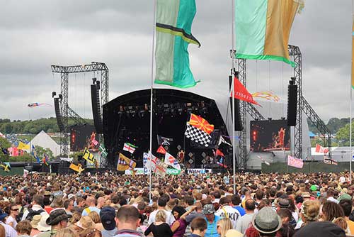 Glastonbury Festival, UK.