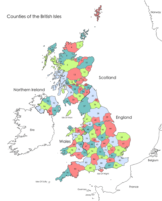 Traditional counties in Britain