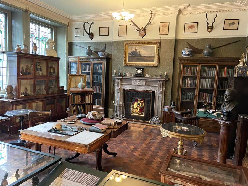Part of the diverse collection of objects on display at Buxton Museum & Art Gallery.