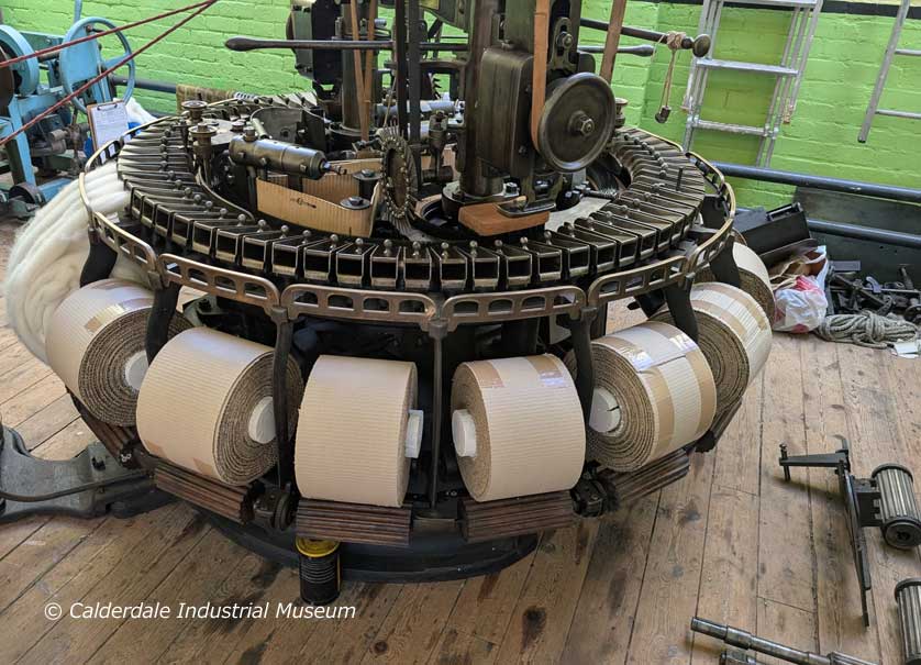 A machine being renovated at the Calderdale Industrial Museum.