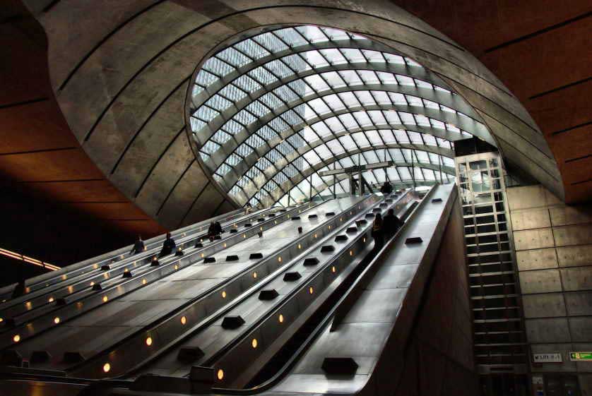 Canary Wharf Station, London.