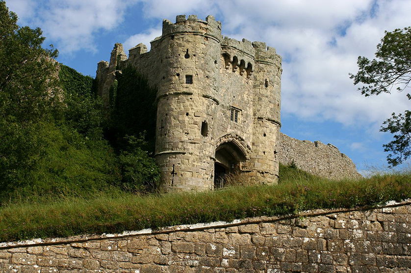 Gate at Carisbrooke Castle.