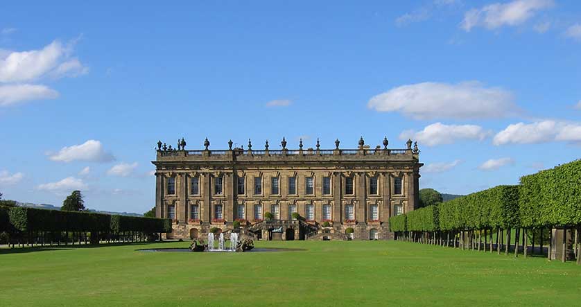 Chatsworth House, Derbyshire, UK.