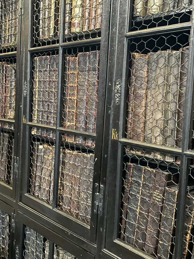 The library has over 120,000 volumes.