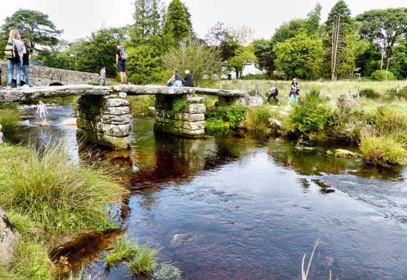 Postbridge Clapper Bridge, Dartmoor.