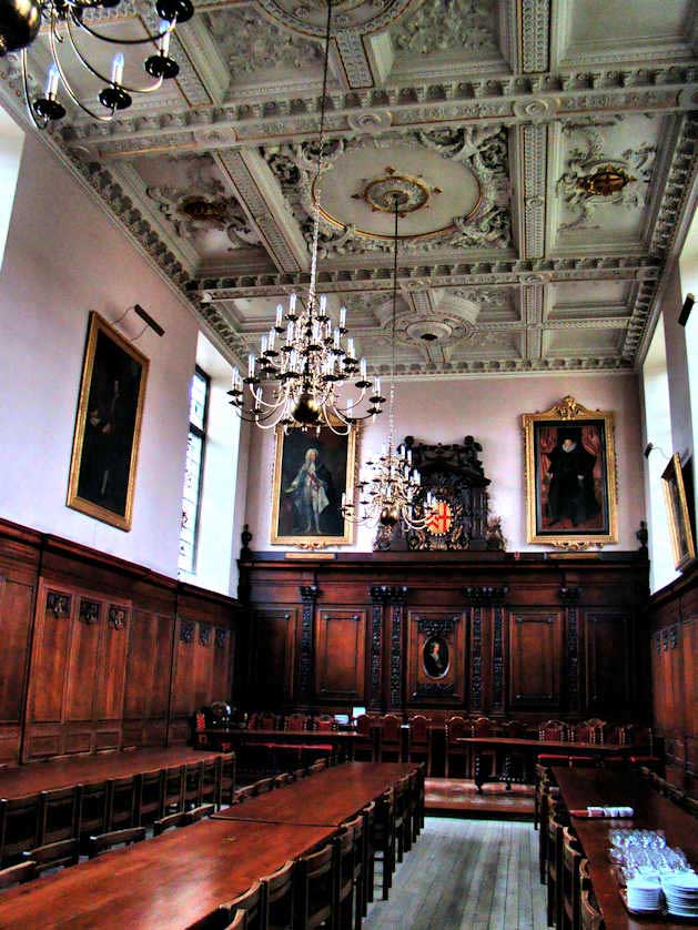 The Great Hall of Clare College Cambridge.