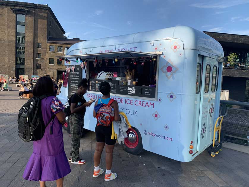 Ice cream van at Coal Drops Yard.