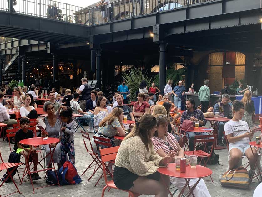Wining and dining at Coal Drops Yard in King's Cross.