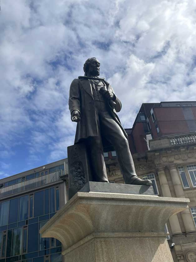 Statue of Richard Cobden, St Peter's Square, Stockport.