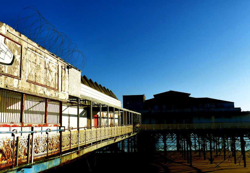 Now demolished, the old pier at Colwyn.