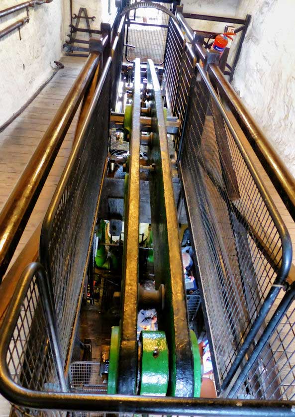 The working bean engine at Levant Mine.