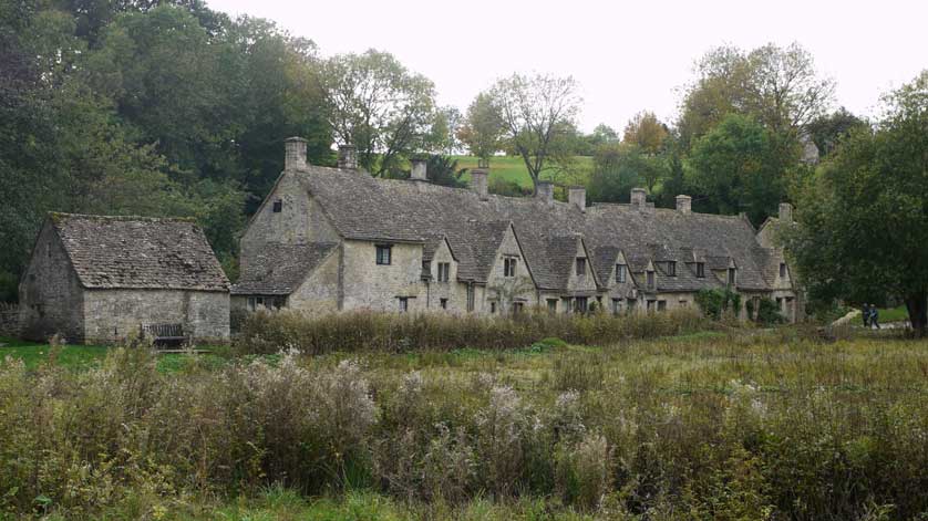 Weavers' Cottages, Bibury, Cotswolds, England.