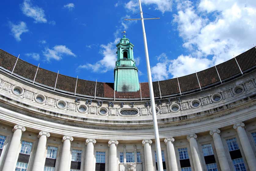 Former County Hall, London, UK.
