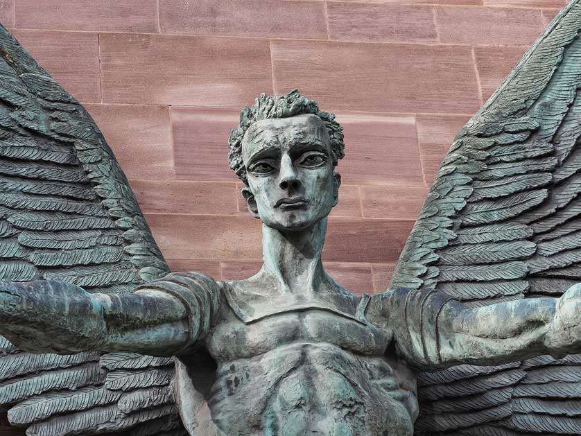 St Michael's Victory over the Devil is a 1958 bronze sculpture by Jacob Epstein.