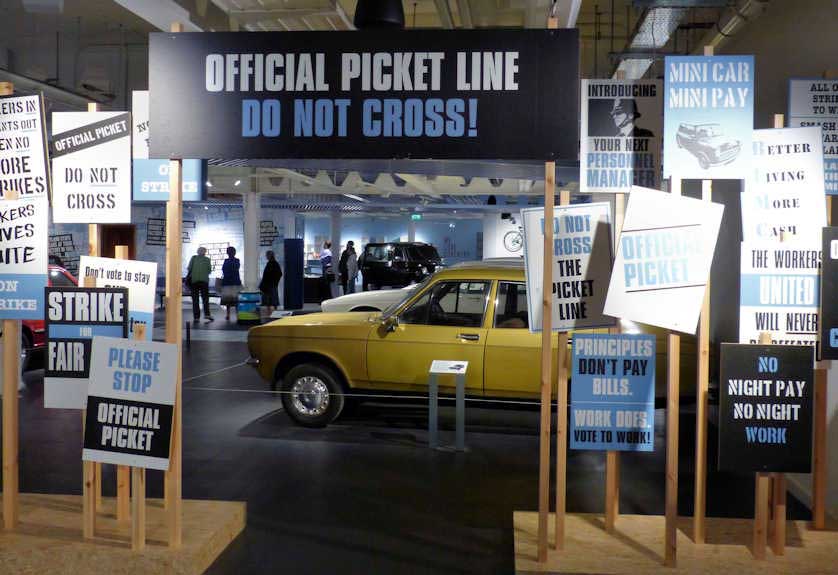 The history of the British car industry is on display at the Coventry Transport Museum.