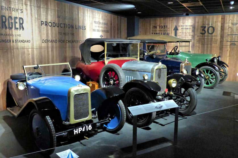 Vintage cars aplenty at the Coventry Transport Museum.